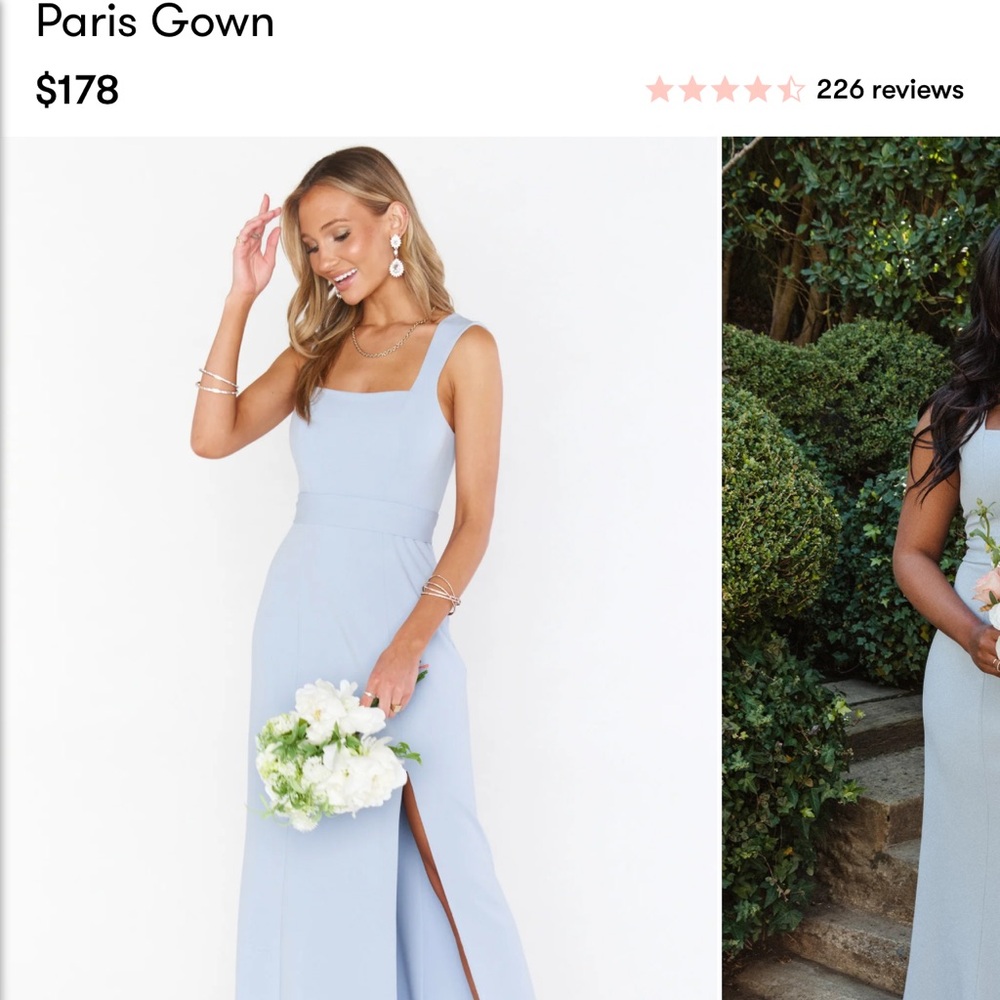 Show Me Your Mumu-Paris gown steel blue size xxl